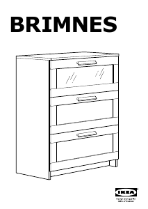 Εγχειρίδιο IKEA BRIMNES Συρταριέρα