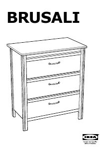 Manual IKEA BRUSALI Cómoda