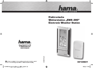 Manuál Hama EWS-280 Meteostanice