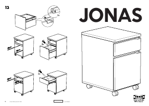 Manuale IKEA JONAS Cassettiera