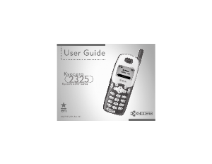 Manual Kyocera 2325 Mobile Phone