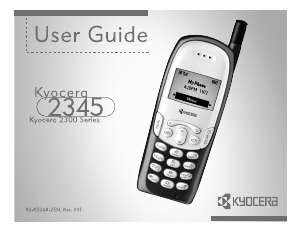 Manual Kyocera 2345 Mobile Phone