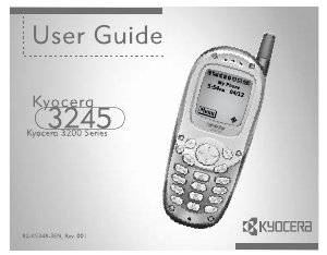 Manual Kyocera 3245 Mobile Phone