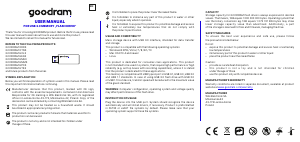 Manual Goodram ODA3 USB 3.2 USB drive