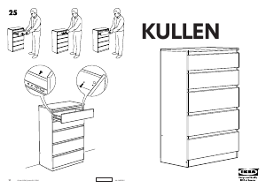 사용 설명서 이케아 KULLEN 드레서