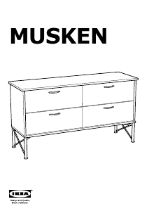 Priročnik IKEA MUSKEN Predalnik
