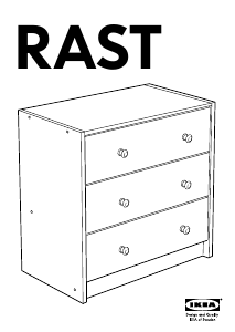 Käyttöohje IKEA RAST Lipasto