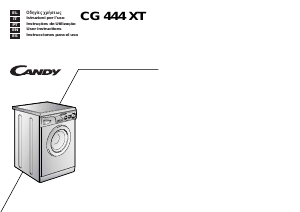 Manuale Candy CG 444 XT Lavatrice