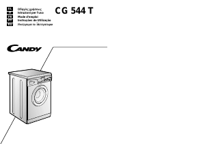 Manuale Candy CG 544 T Lavatrice