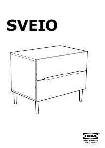 Kasutusjuhend IKEA SVEIO Kummut