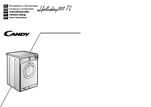 Manual Candy Holiday 801 TLRU Washing Machine