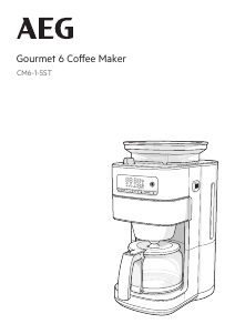 Εγχειρίδιο AEG CM6-1-5ST Gourmet 6 Μηχανή καφέ