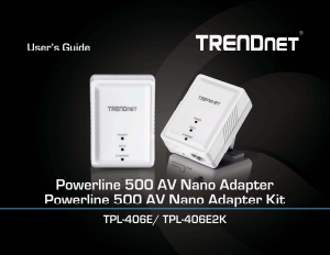 Handleiding TRENDnet TPL-406E2K Powerline adapter