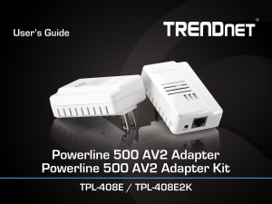 Handleiding TRENDnet TPL-408E Powerline adapter