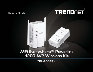 Manual TRENDnet TPL-430AP Powerline Adapter