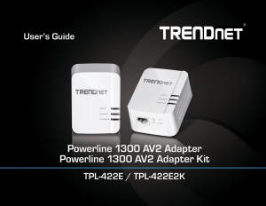 Manual TRENDnet TPL-422E Powerline Adapter