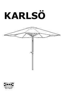 Manuál IKEA KARLSO (standing) Zahradní slunečník