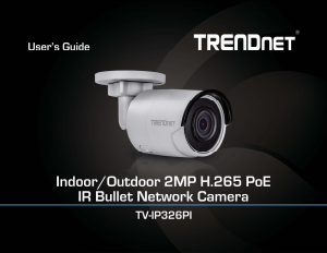 Manual TRENDnet TV-IP326PI IP Camera
