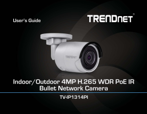 Manual TRENDnet TV-IP1314PI IP Camera