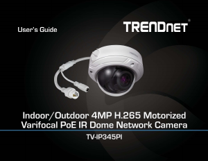 Manual TRENDnet TV-IP345PI IP Camera