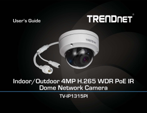 Manual TRENDnet TV-IP1315PI IP Camera