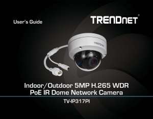 Manual TRENDnet TV-IP317PI IP Camera
