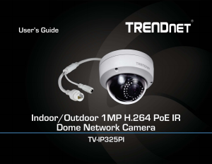 Manual TRENDnet TV-IP325PI IP Camera