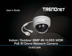 Manual TRENDnet TV-IP319PI IP Camera