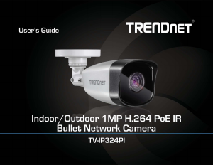 Manual TRENDnet TV-IP324PI IP Camera