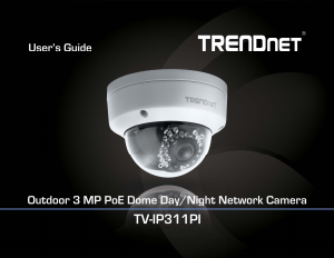 Manual TRENDnet TV-IP311PI IP Camera