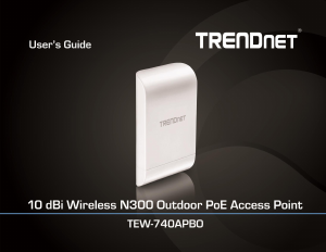 Manual TRENDnet TEW-740APBO Access Point