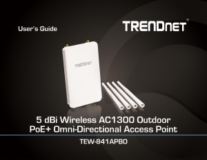 Handleiding TRENDnet TEW-841APBO Access point