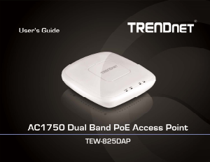 Manual TRENDnet TEW-825DAP Access Point