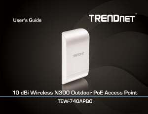 Handleiding TRENDnet TEW-740APBO2K Access point