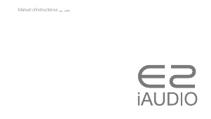 Mode d’emploi COWON iAudio E2 Lecteur Mp3