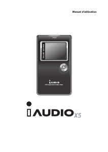 Mode d’emploi COWON iAudio X5 Lecteur Mp3