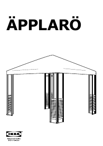 Bedienungsanleitung IKEA APPLARO Gartenzelt