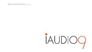 Mode d’emploi COWON iAudio 9 Lecteur Mp3