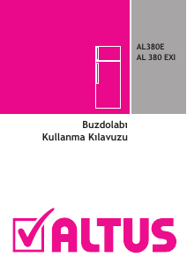 Kullanım kılavuzu Altus AL 380 EXI Donduruculu buzdolabı