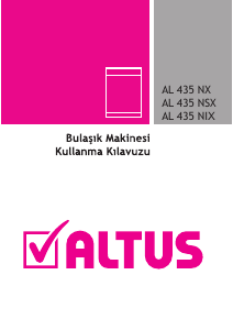 Kullanım kılavuzu Altus AL 435 NIX Bulaşık makinesi