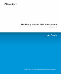 Manual BlackBerry Curve 8350i Mobile Phone