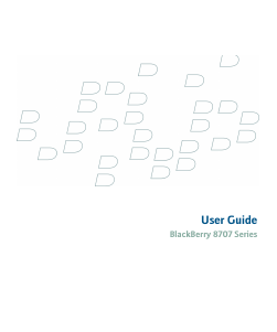Manual BlackBerry 8707 Mobile Phone