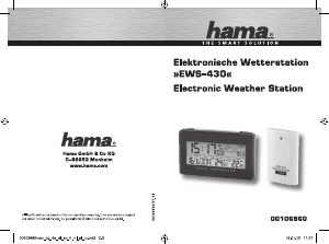 Εγχειρίδιο Hama EWS-430 Μετεωρολογικός σταθμός