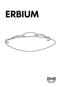 Εγχειρίδιο IKEA ERBIUM Λαμπτήρας