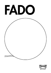 Manual IKEA FADO Lampă