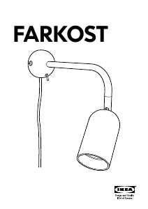 Manual IKEA FARKOST Lampă