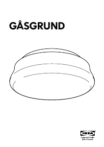 Посібник IKEA GASGRUND Лампа