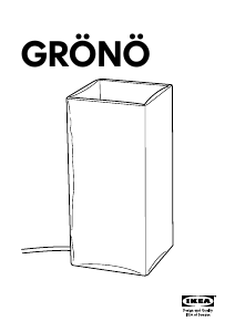 Manuale IKEA GRONO Lampada