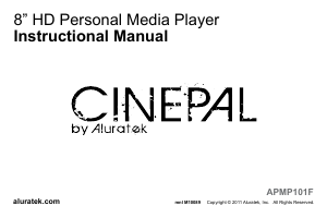 Manual Aluratek APMP101F Cinepal Mp3 Player