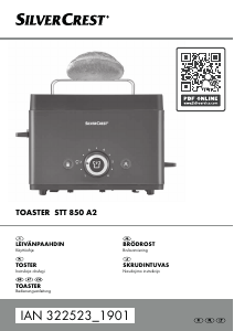 Bedienungsanleitung SilverCrest IAN 322523 Toaster
